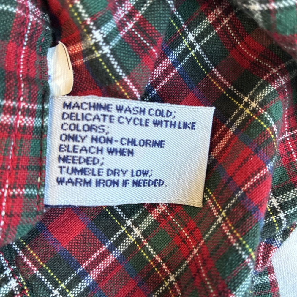 Cabin Creek Button Up Shirt Women's Small School Teacher Core Embroidered Plaid - Picture 7 of 11